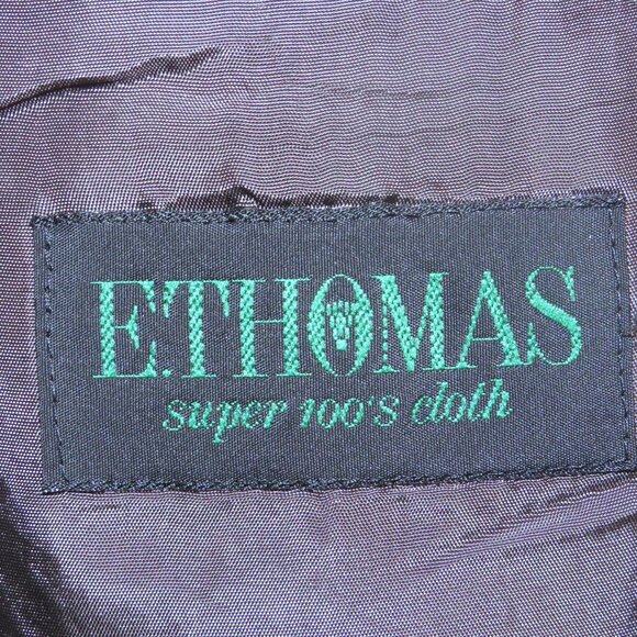 Hartwood Paris E. Thomas Vintage Gray Plaid Double Breasted Sport Coat US 40 - Picture 11 of 12